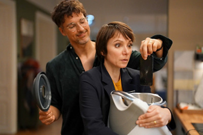 Florian David Fitz und Julia Koschitz in “Der Vierer” © Leonine Studios/Petro Domenigg