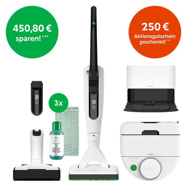 Kobold VK7 Akku-Staubsauger & VR7 Saugroboter – Das Cleanteam (U)