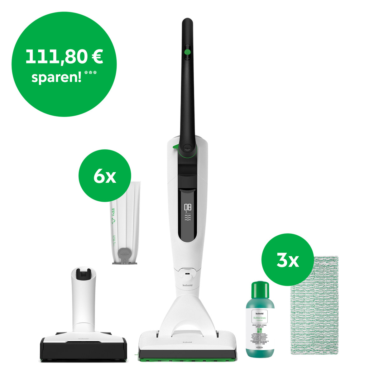 Kobold VK7 Akku-Staubsauger & Saugwischer