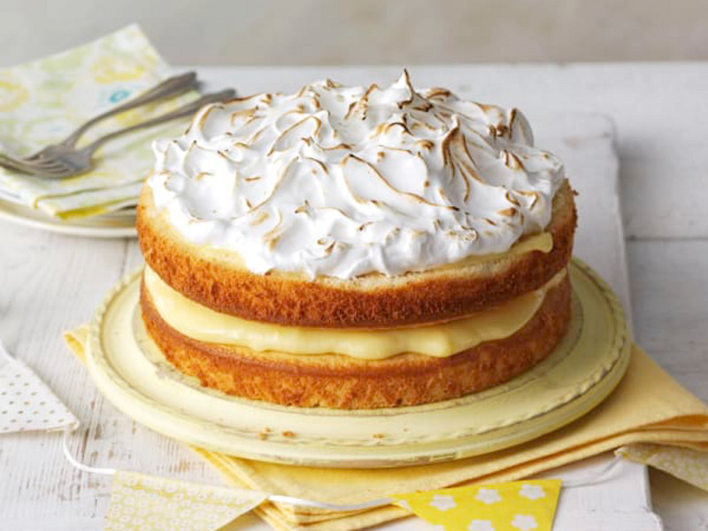 Torta meringata al limone con glassatura veloce