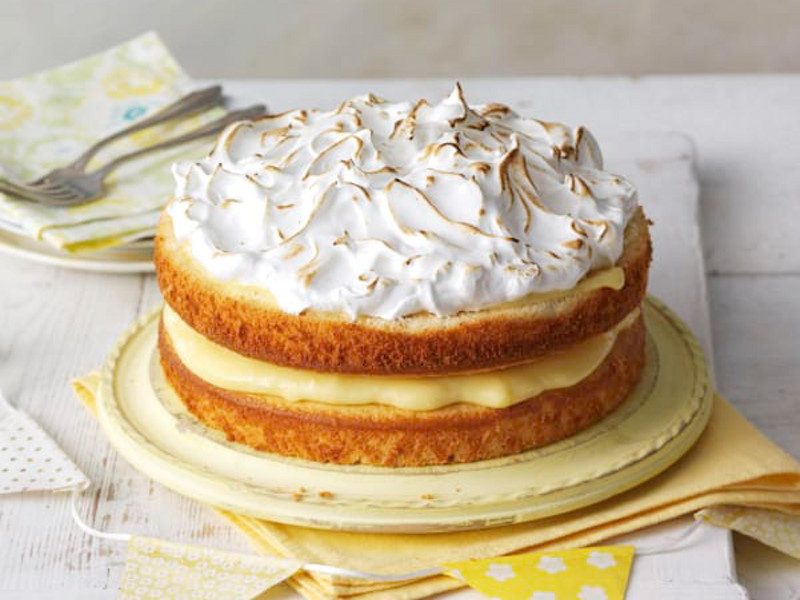 Torta meringata al limone con glassatura veloce