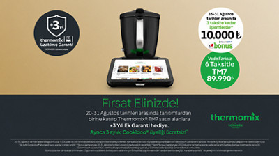 Thermomix Türkiye Ağustos 2026 resmî kampanya afişi