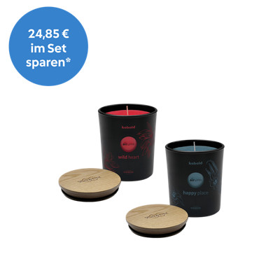 airumo Duftkerzen "happy place" und "wild heart"