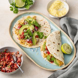 Cookidoo® Rezept Rauch Happy Day - Pulled Chicken Taco mit Drachenfrucht-Pico
