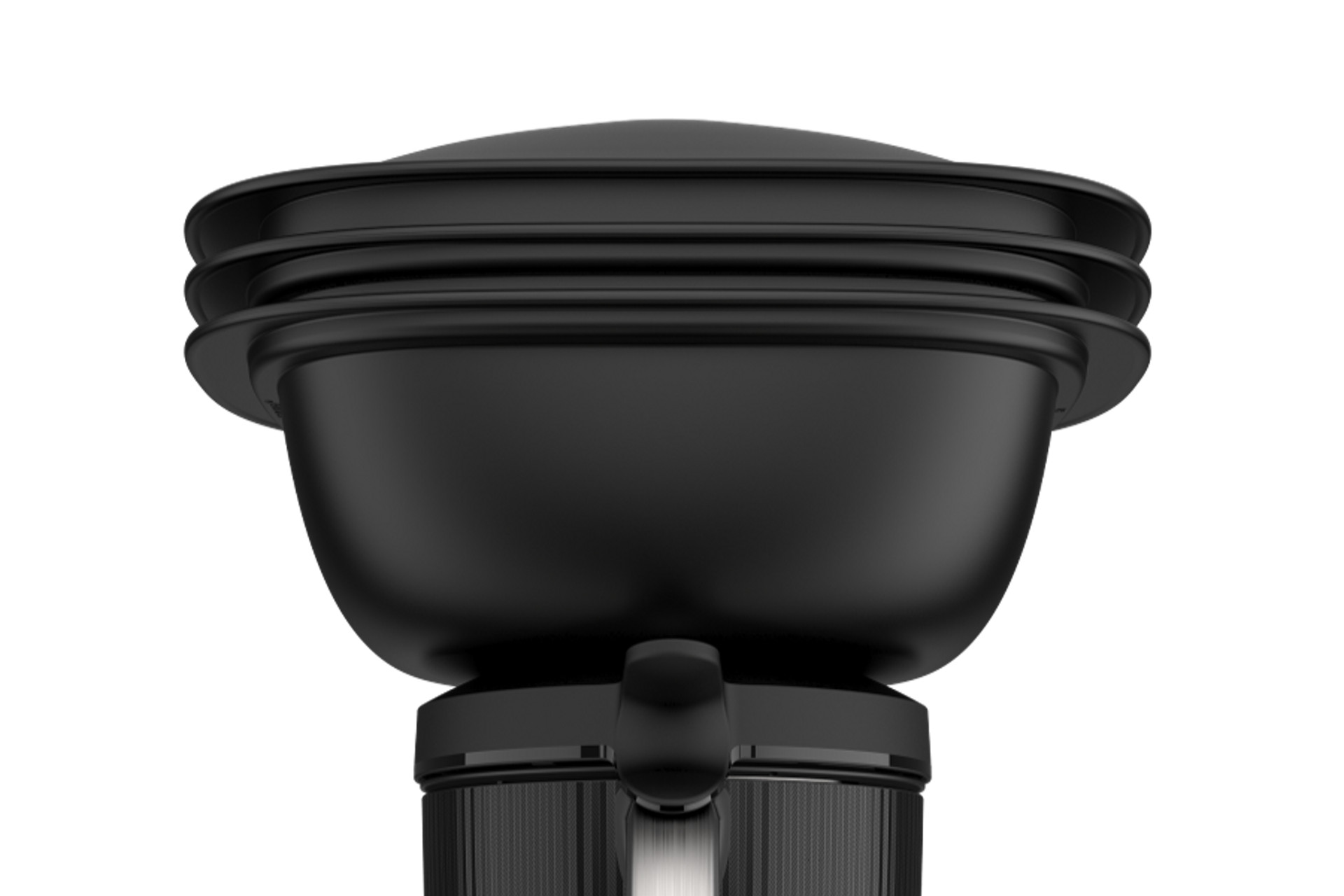 Close-up view of the Thermomix® TM7 with Varoma steaming attachment, focusing on the upper part of the appliance.