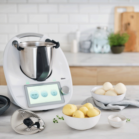 Copri Lame e Pelapatate di Ricambio Compatibile con Vorwerk Thermomix TM6  TM5 TM31 Robot da Cucina in Acciaio Inossidabile da Poweka