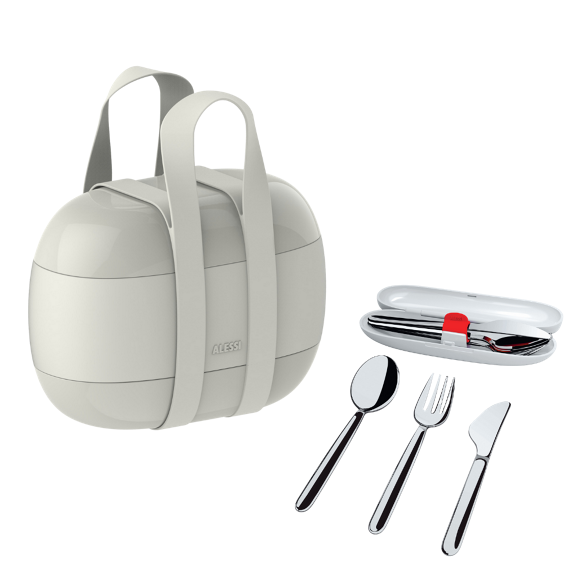 Bimby product Lunch Box Alessi e Set posate 01