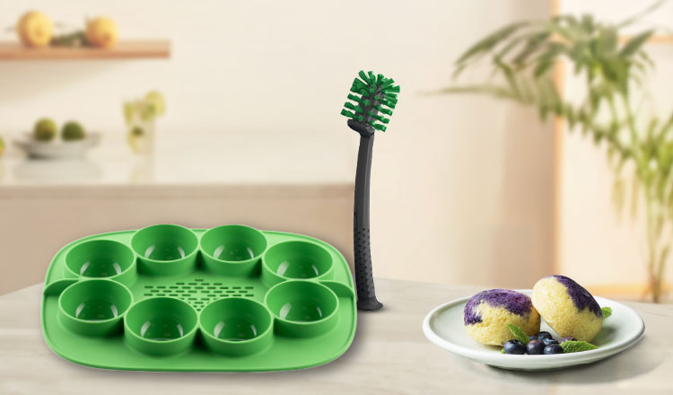 Bimby Nester + Brush: un abbinamento che dà forma alle tue ricette e ti aiuta a pulire con facilità.