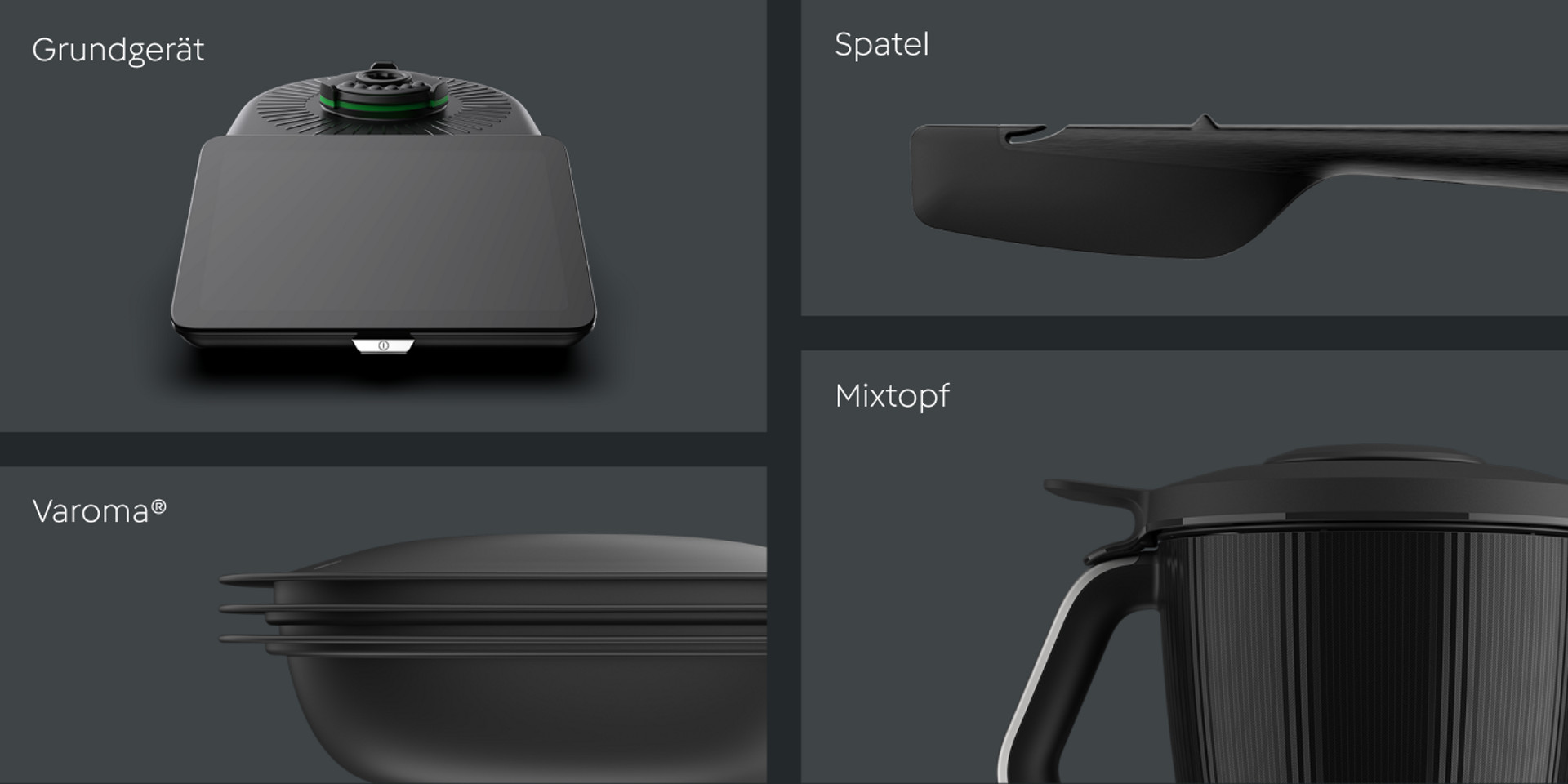 Einzelteile des Lieferumfangs des Thermomix® TM7.