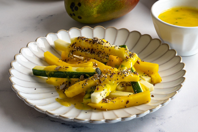 Ensalada calabacin y mango