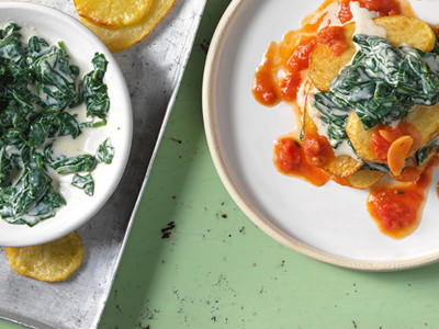 Erdaepfel Spinat Auflauf Vorwerk tn