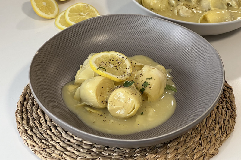 Alcachofas al limón