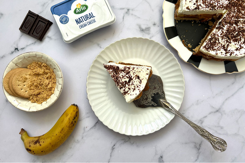 Tarta banofee con arla