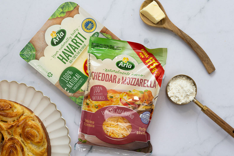 Rolls de jamón y queso con Arla
