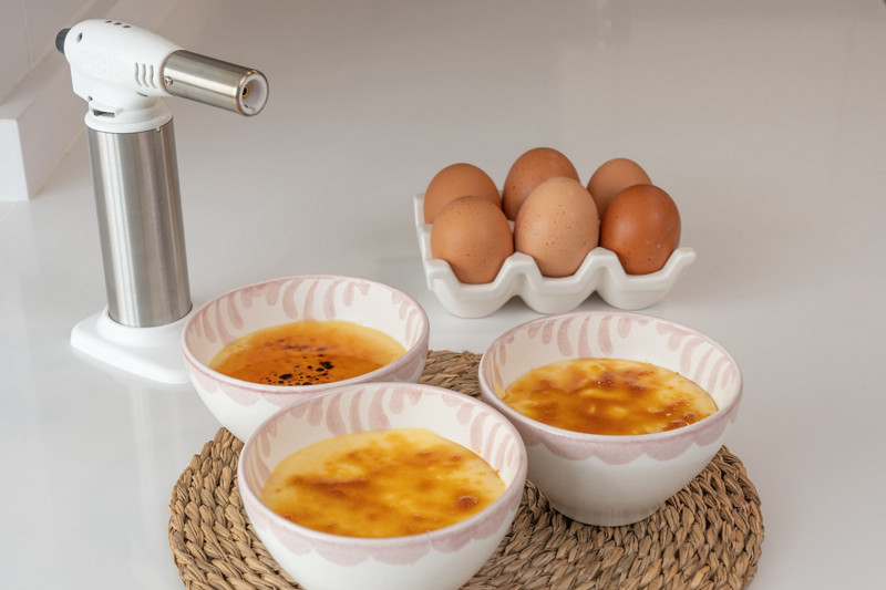 Crema catalana con soplete