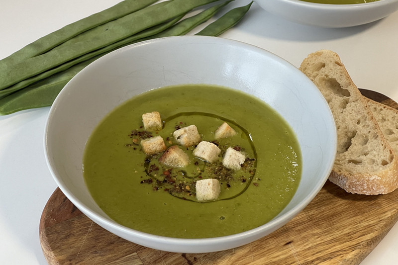 Crema de judías verdes