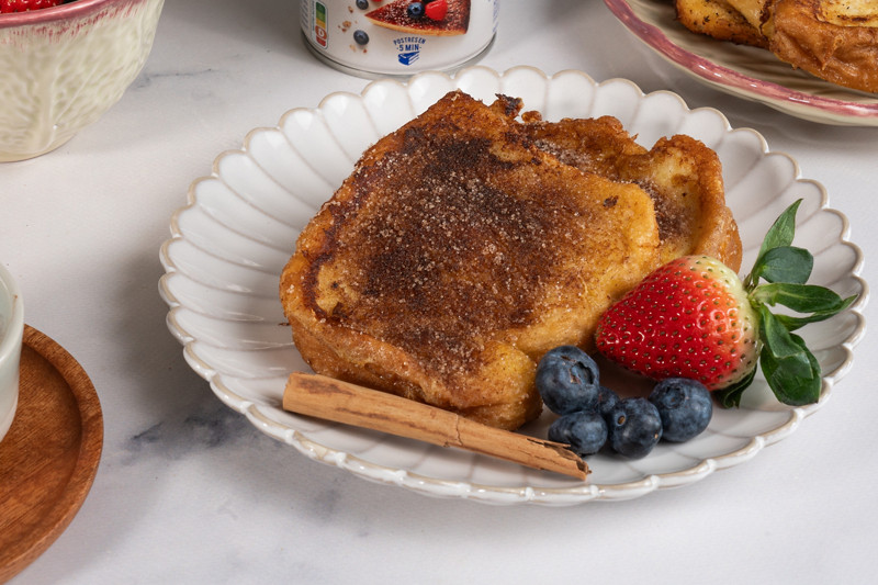 Torrijas de Leche Condensada al vapor