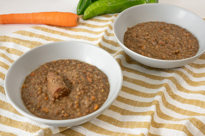 Lentejas con verduras. Un guiso básico en tu cocina