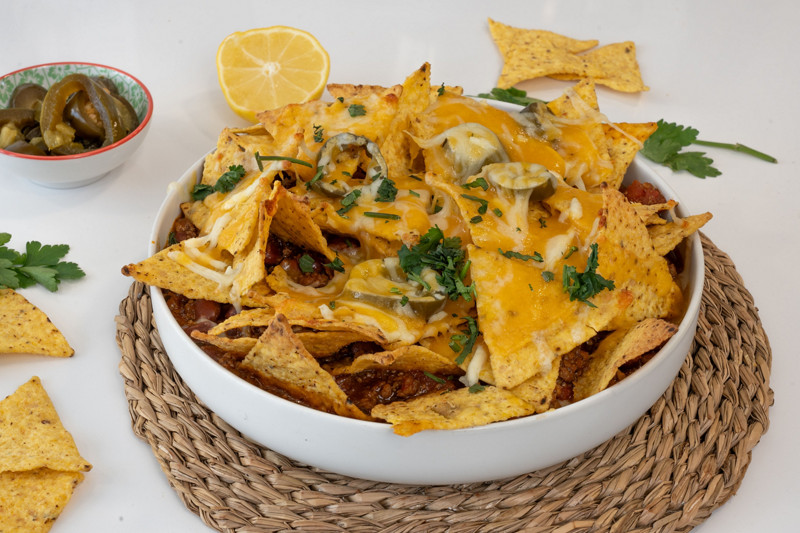 Nachos con queso