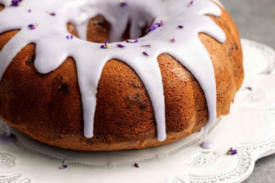 Cake de arándanos y lavanda