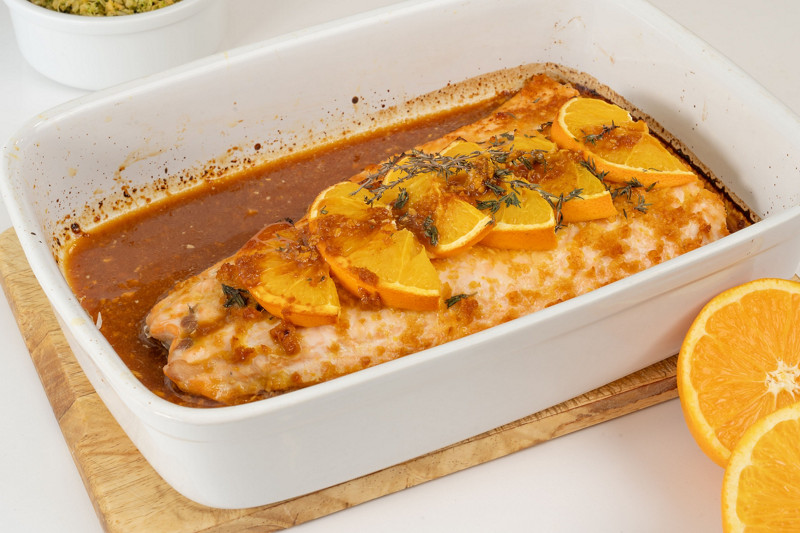 Salmón marinado