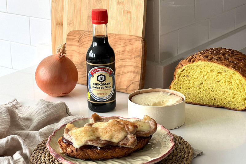 Tosta de cebolla caramelizada