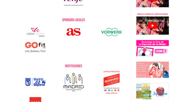 Es sponsor oficial carrera de la mujer