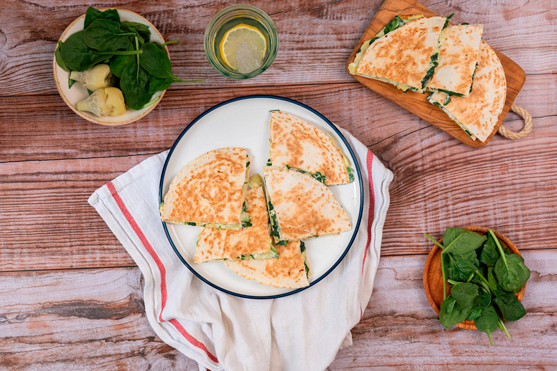 Quesadillas espinacas