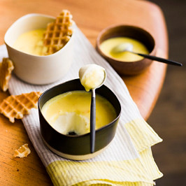 Pannacotta au lemon curd