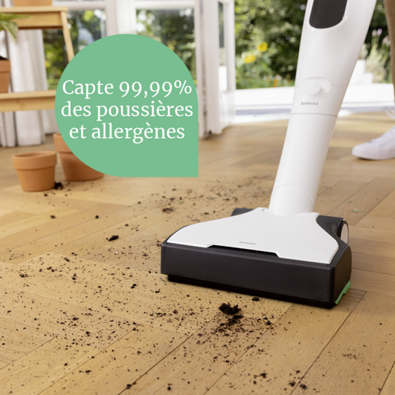 L'aspirateur-laveur Kobold VK7 de Vorwerk estampillé Produit de l