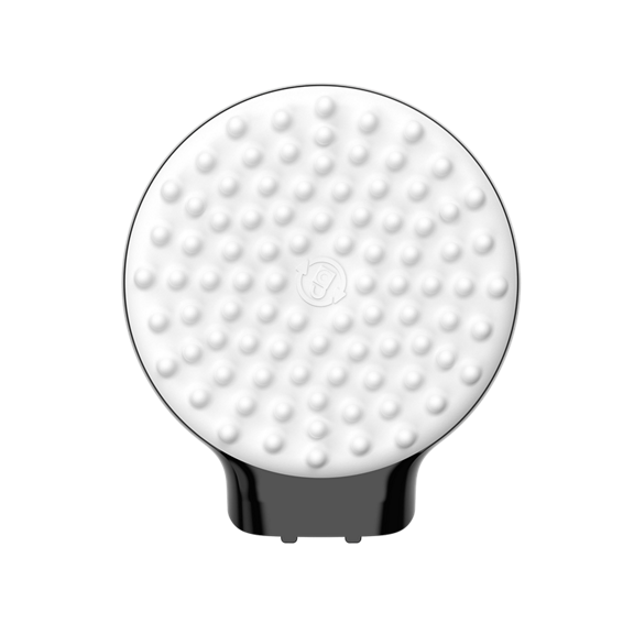 Accessoire rond blanc à picots conçu pour le Brosseur Textile Kobold PB7