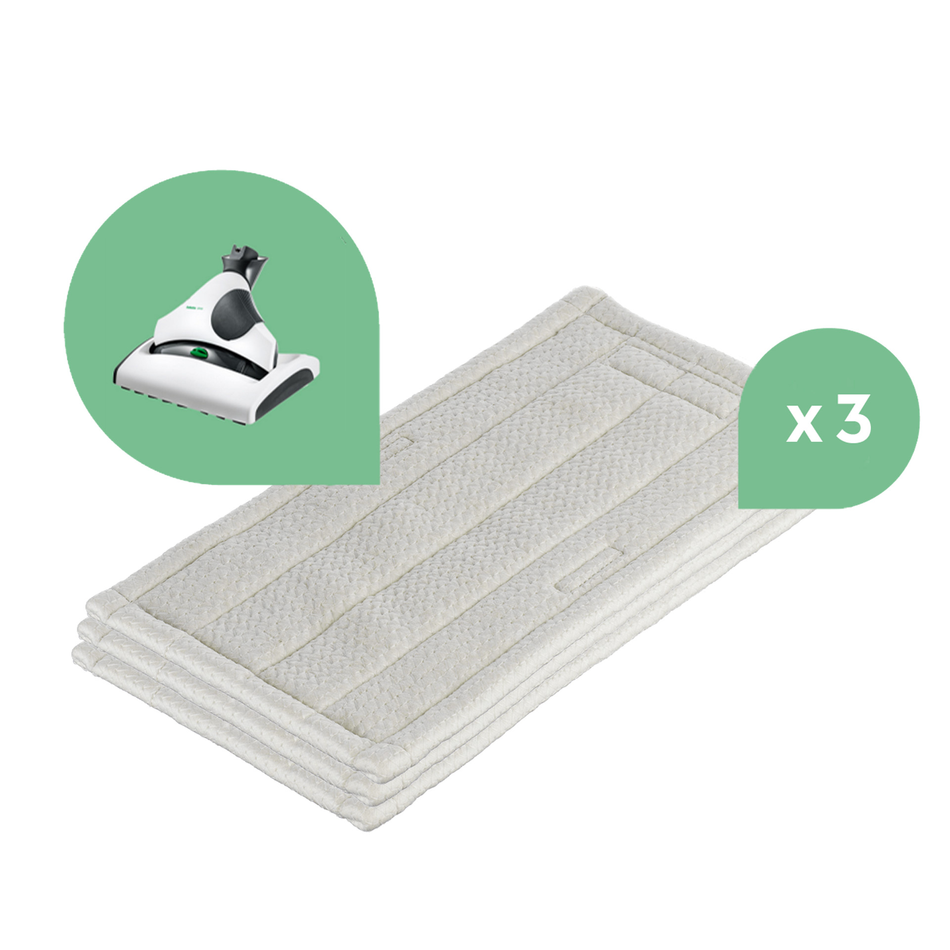 Lingette parquet (x3) Kobold SP530-SP520