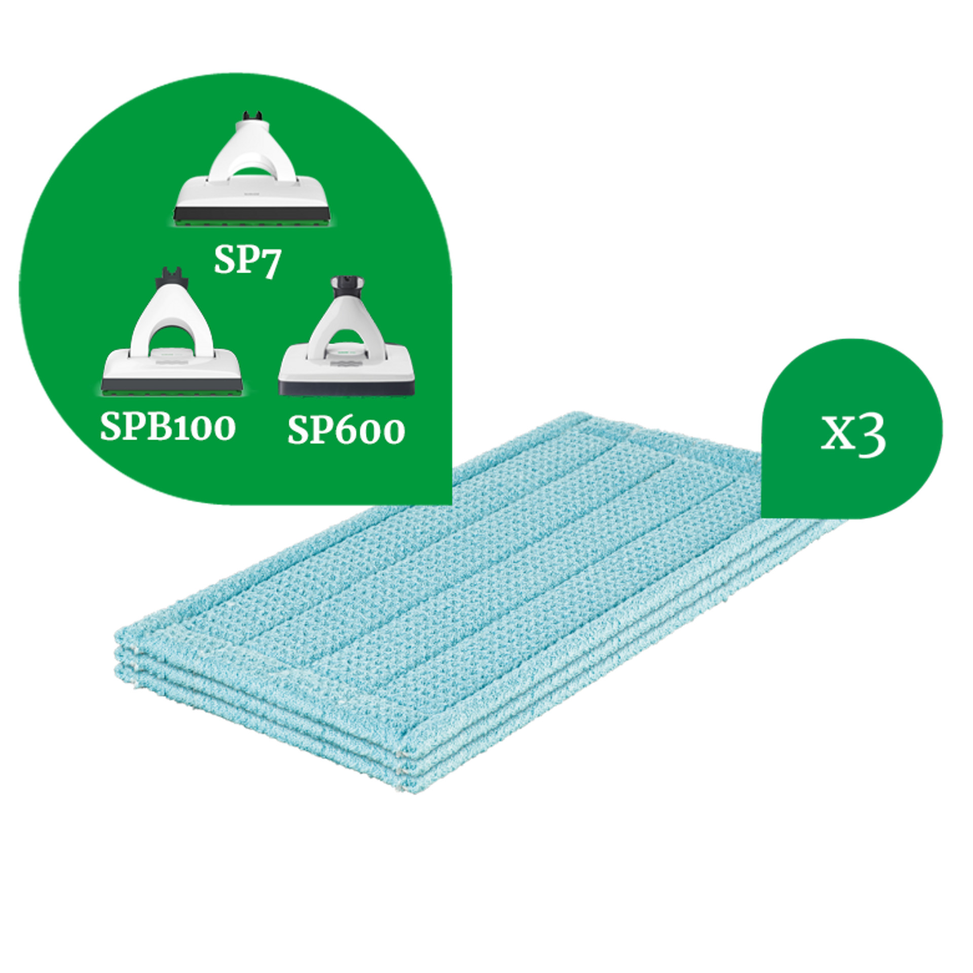 Lingette universelle tous sols (x3) Kobold SP7-SPB100-SP600