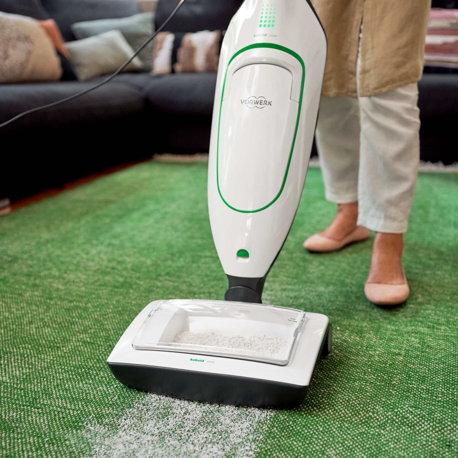 Nettoyant Moquette Vorwerk VTF 731/732 - Avec 2 Paquets Poudre 500g, Compatible Kobold 120-136, Rafraîchit Tapis - 8