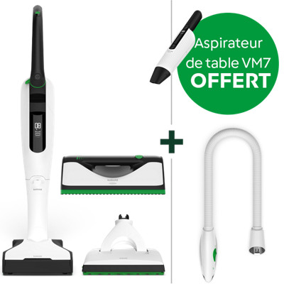 Pack tout-en-un aspirateur laveur sans fil Kobold VK7