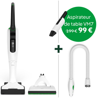 Pack trio aspirateur laveur sans fil Kobold VK7