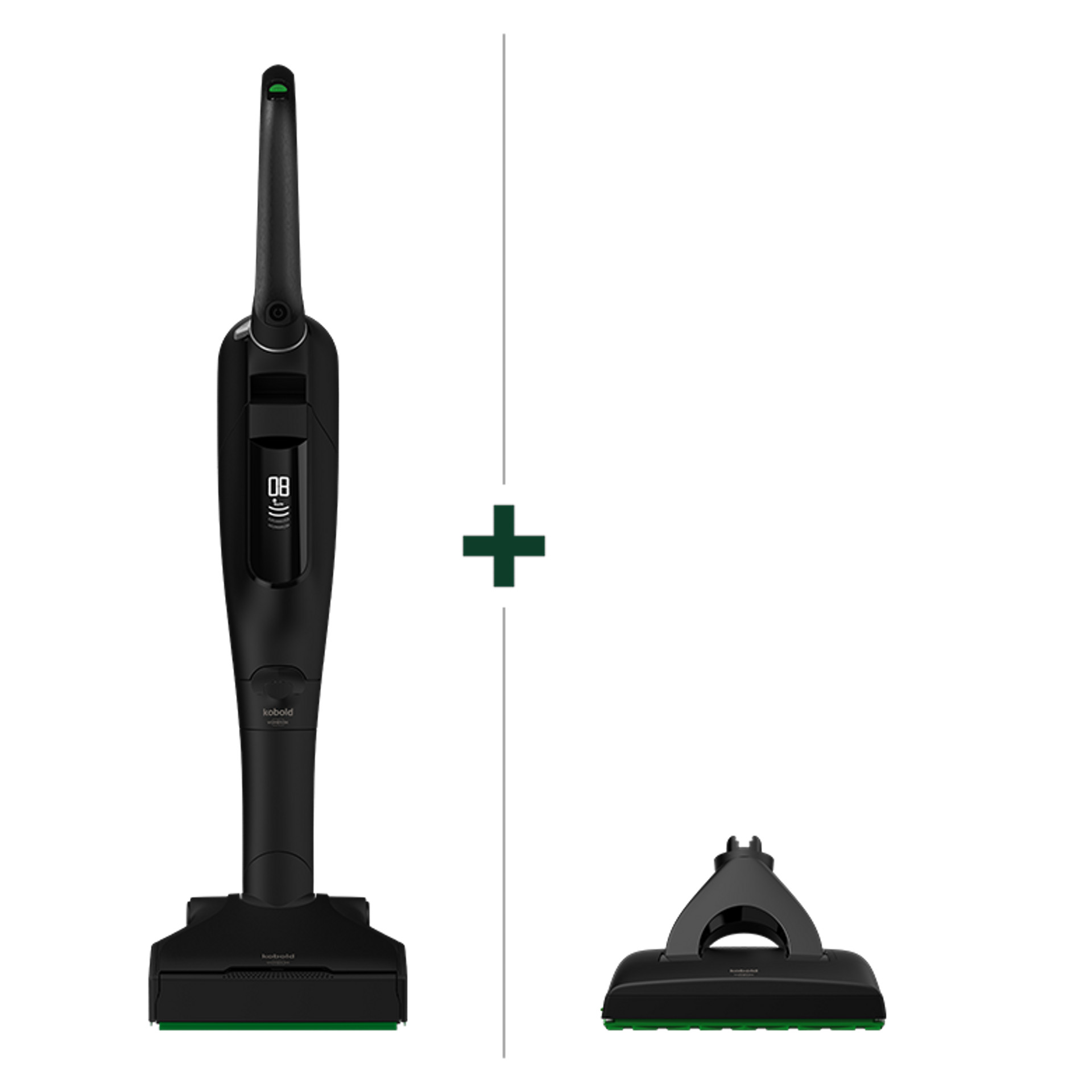 Pack Duo - Aspirateur laveur sans fil Kobold VK7 Black Limited Edition