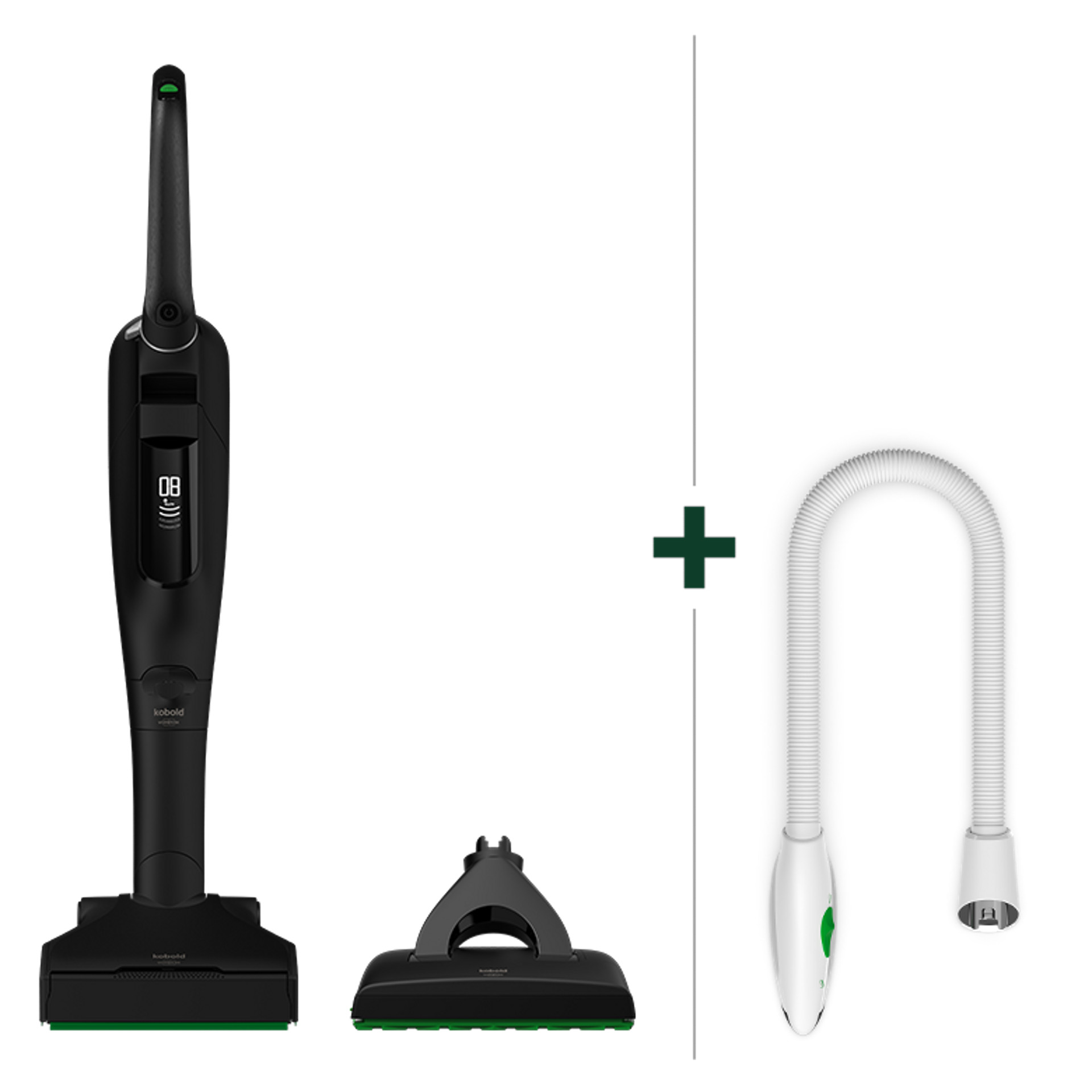 Pack Trio - Aspirateur laveur sans fil Kobold VK7 Black Limited Edition