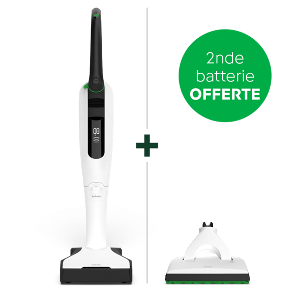 Aspirateur sans fil Kobold VK7 avec brosseur automatique EB7 et DuoSpeed SP7 2nde batterie offerte
