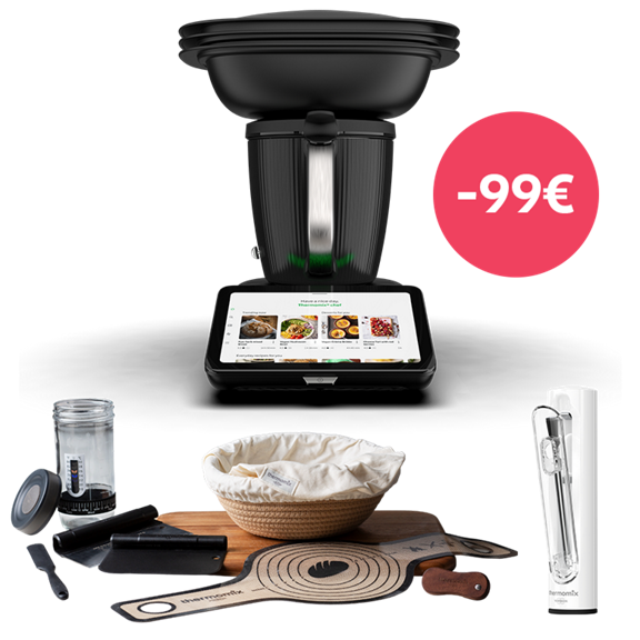 Thermomix TM7 avec Varoma Thermomix Sensor et accessoires de boulangerie Remise promotionnelle de 99 euros