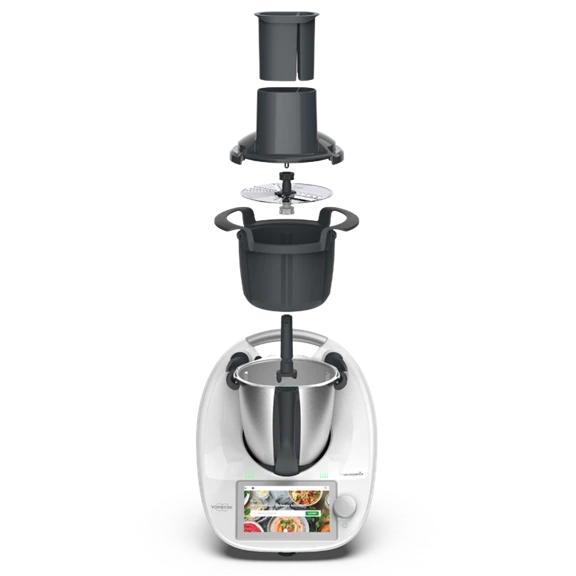 Kit Découpe-Légumes Pour Thermomix TM5/TM6 - 4 Fonctions (Râpe Fine/épaisse, Tranche Fine/épaisse)