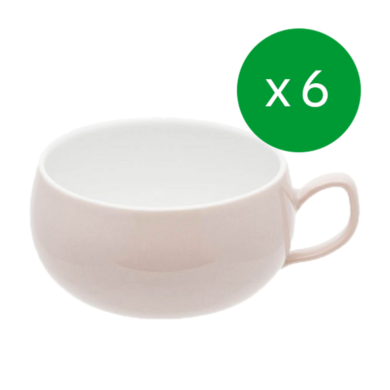thermomix - Tasses à thé Degrenne - Edition Salam rose poudré (x6)