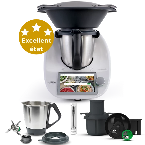 Thermomix® TM6 reconditionné + Second bol + Thermomix® Sensor + Découpe-Minute+ - Garantie 2 ans - Excellent état