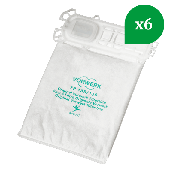 Sacs aspirateurs x6 pour Aspirateur VK7 Vorwerk