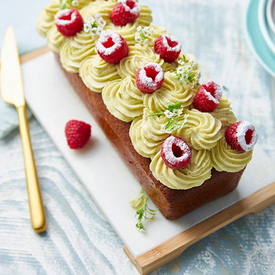 Recette cake framboise-pistache