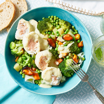 Recette duo de saumon et cabillaud