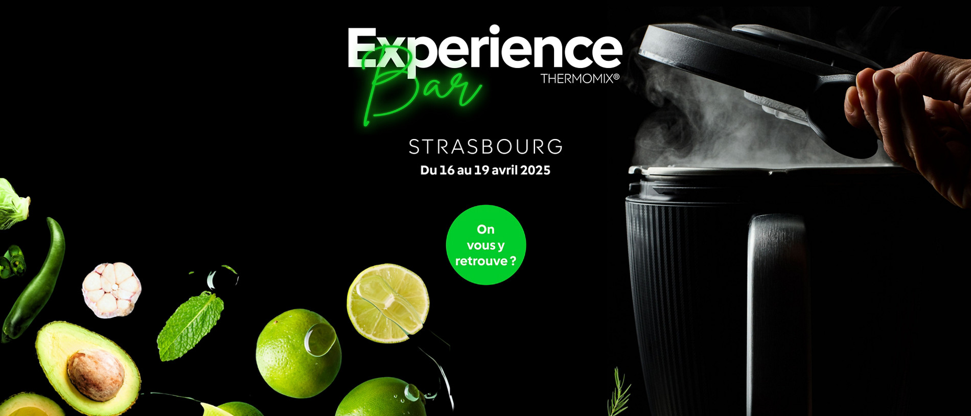 Expérience Bar Thermomix® à Strasbourg - Découvrez le TM7 avec des dégustations, jeux et shows culinaires.