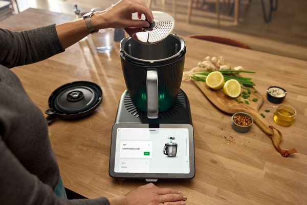 FR thermomix tm7 couvre lame eplucheur installation