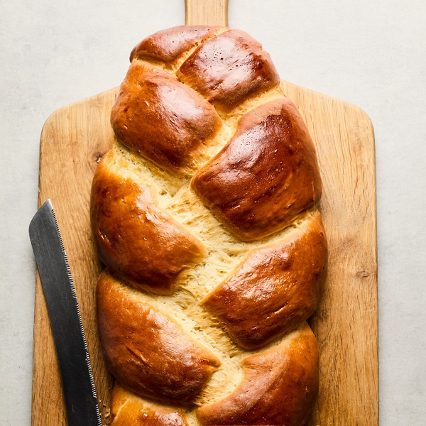 Brioche tressée réalisée au robot pâtissier Thermomix