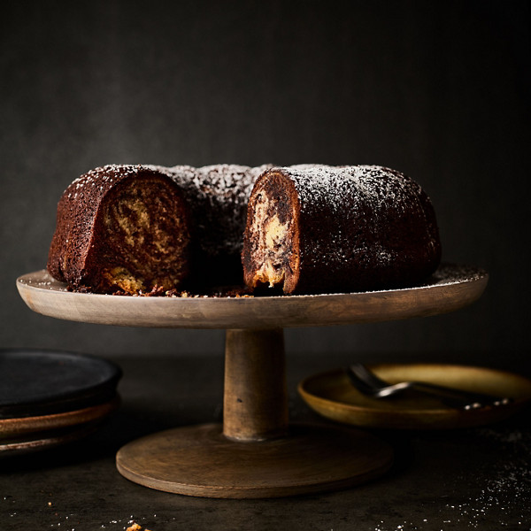 Marbré réalisé à l'aide du robot pâtissier Thermomix